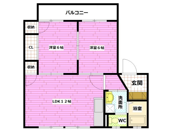 ラルジュ瀬戸　A棟の間取り