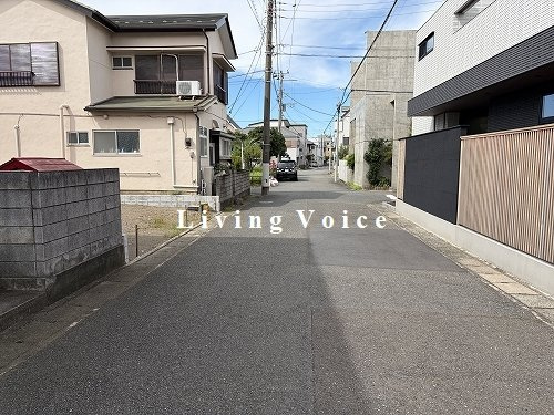 【仲介手数料０円】平塚市千石河岸　土地（売地）の前面道路含む現地写真|平塚市千石河岸　土地（売地）