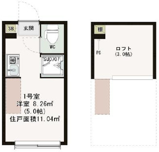 LEDミラージュの間取り