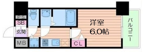 【間取り】 | プレサンスタワー難波WEST 