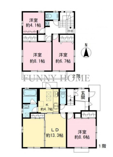 【間取り】 | 貸家　世田谷区千歳台
