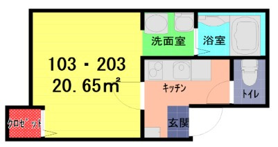 アンソレイユの間取り