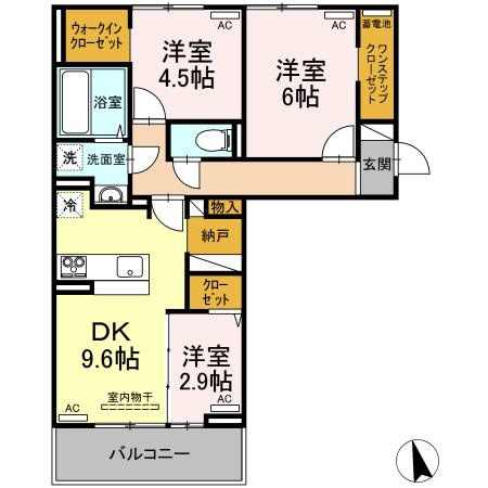 サンセール問屋町の間取り