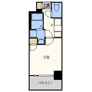 プレサンス天満ステーションフロントの間取り|プレサンス天満ステーションフロント　開放感のある間取り