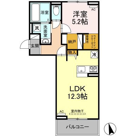 サンセール問屋町の間取り