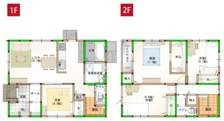 「通勤通学のアクセスも快適」高知市一宮中町1丁目　新築建売11の間取り|生活動線に配慮した機能的な間取り。ファミリーでの暮らしに寄り添う、無駄のない空間設計です。