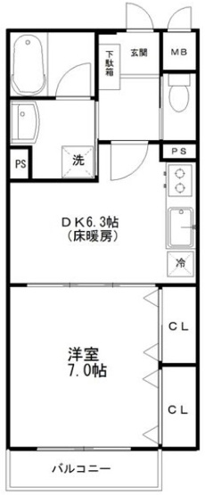 【間取り】 | ヒルズ代沢