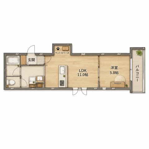 【間取り】 | HEBEL　MAISON大手町