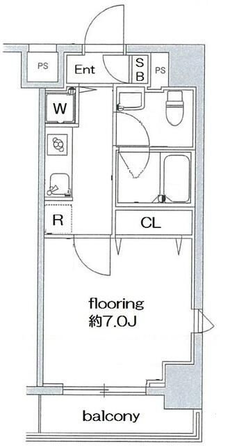 スカイコートパレス大島の間取り|間取りです。
