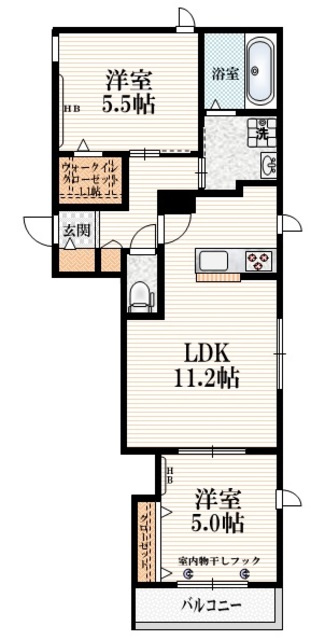 シンフォニア高松の間取り|★１フロア２世帯角部屋★　★ウォークインクローゼット★