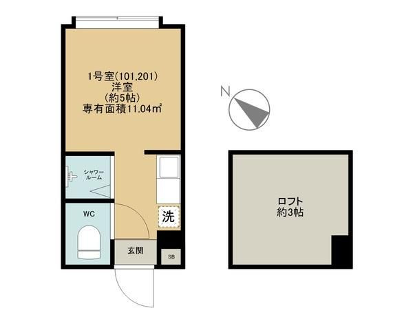 ＬＥＤミラージュの間取り