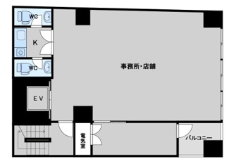 【間取り】 | エルコート谷町ビル | エルコート谷町ビル　間取り