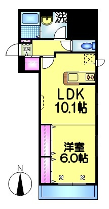 プランドールＫＩＲＩＹＡの間取り|★南東角部屋２面窓★