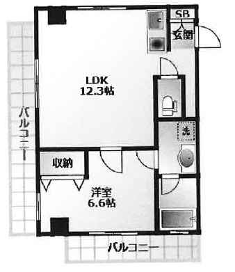代官山眺めのいい家の間取り|間取りです。