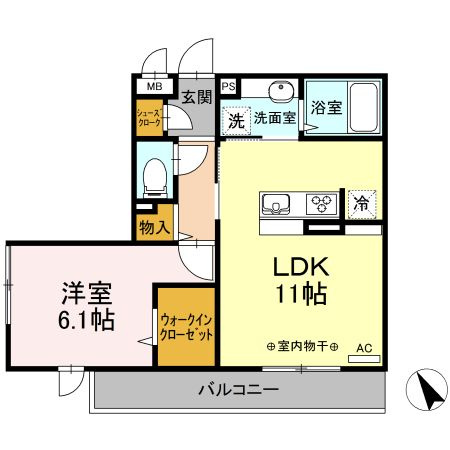 BLESS港南上大岡　A棟の間取り