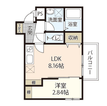 シンビ高須駅前Ⅲの間取り