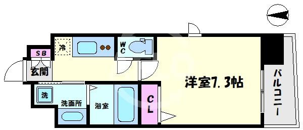 LIVIAZ NAMBA AIRYの間取り|LIVIAZ NAMBA AIRY(リヴィアスナンバエアリー)開放感ある間取り