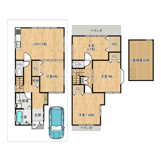 【間取り】 | 寝屋川市平池町戸建