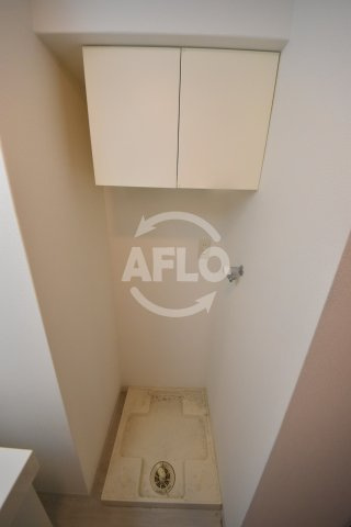 ラムール南森町アーバネックスの洗面所|ラムール南森町アーバネックス　洗濯機置き場