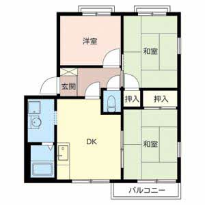 【間取り】 | ラフォーレエスティ