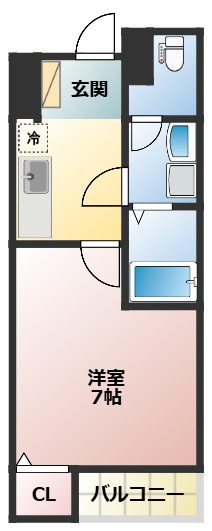クレフラスト大杉町　A棟の間取り