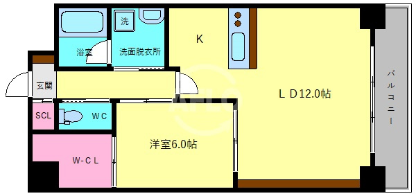 FUEGENKI玉造の間取り|NBコート玉造　間取り