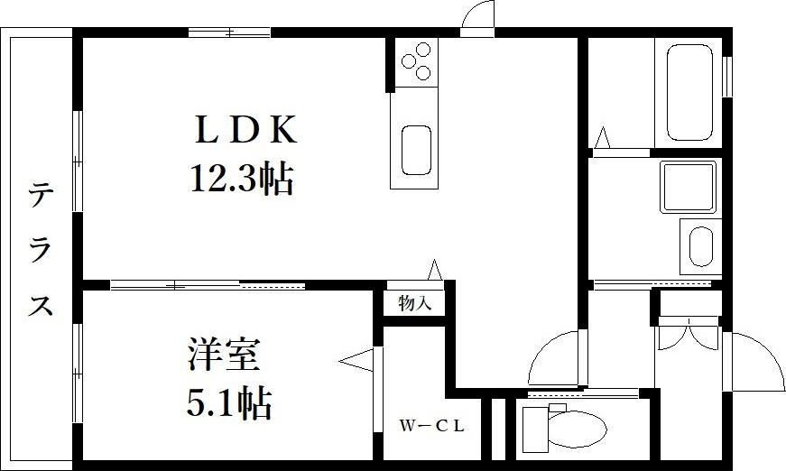 アリエッタⅠの間取り|使い勝手の良い間取りです♪