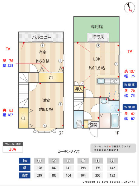 サン・メゾン・フルールの間取り
