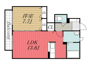 【間取り】 | メゾンラフォーレ　A