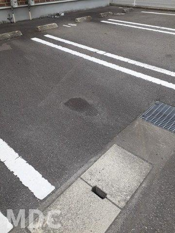 徳島市北島田町１丁目のアパートの駐車場