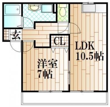 ARROWS Casa MONOPLUS福富東　D棟の間取り