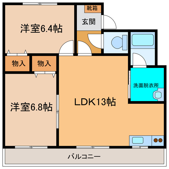 コーポアザレアの間取り