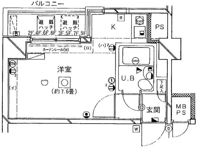 ヴェラハイツ蔵前の間取り|間取りです。
