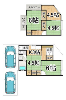 【間取り】 | 鷹峯木ノ畑町　中古テラス