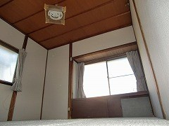 山中アパートの居間・リビング