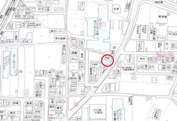 【地図】 | 大津市松山町店舗事務所
