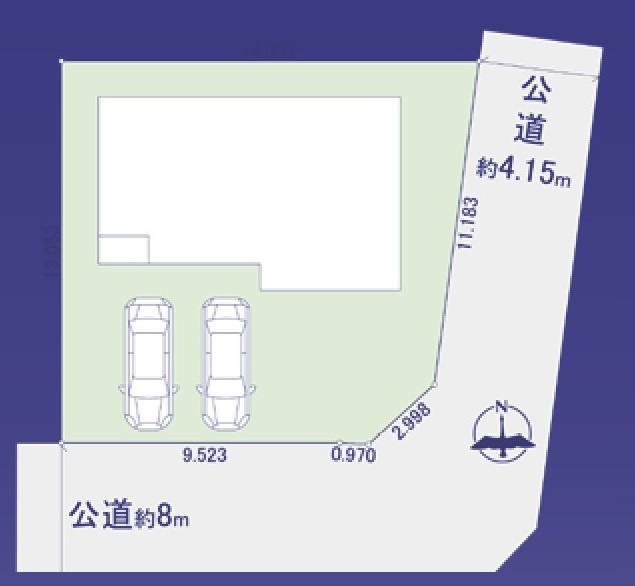 松戸市栄町西１丁目新築戸建【古ヶ崎小学校：7分】の区画図|区画配置図