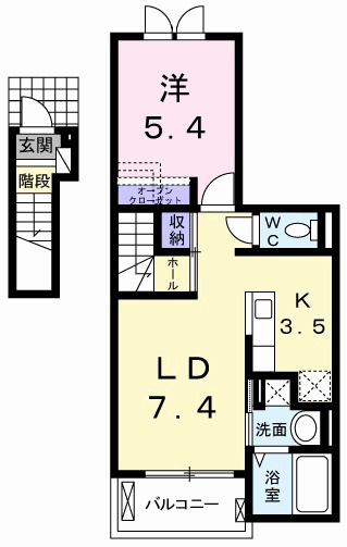 カーサ桜井町の間取り|間取図