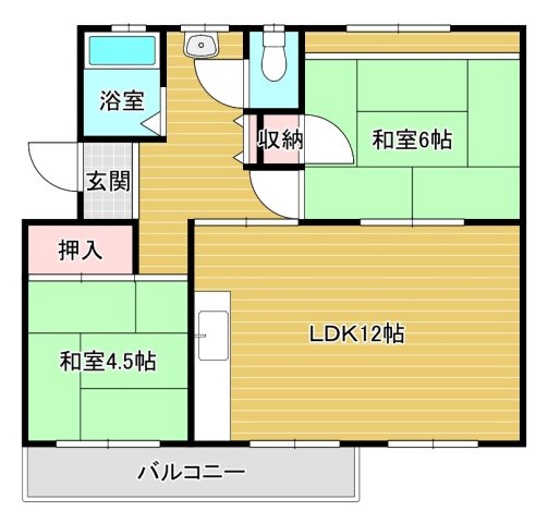 公団狭山住宅11号棟の間取り