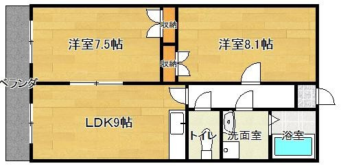 グランドヒル野中の間取り