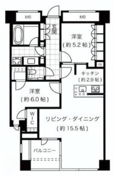 プレミスト赤坂檜町公園の間取り