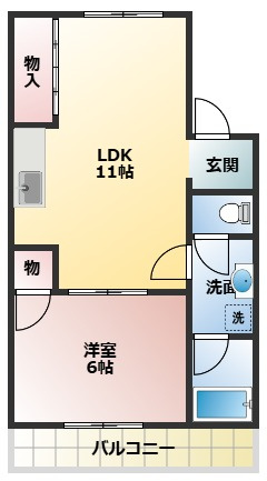 谷川ハイツの間取り