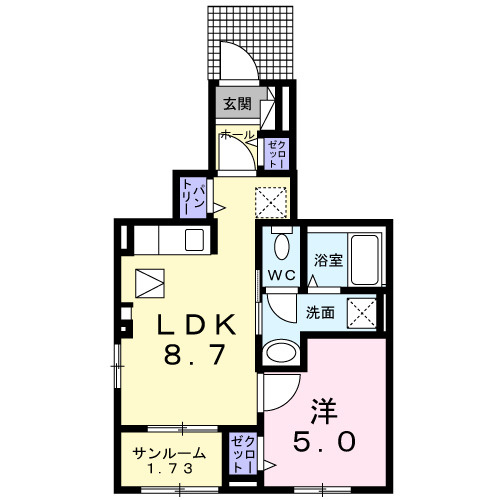 ひまわりの間取り|間取図