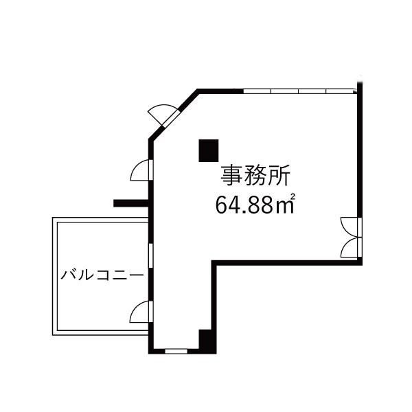船橋市本町１丁目の店舗事務所の間取り