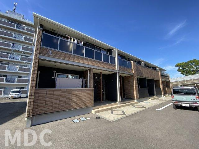 徳島市国府町南岩延のアパートの外観