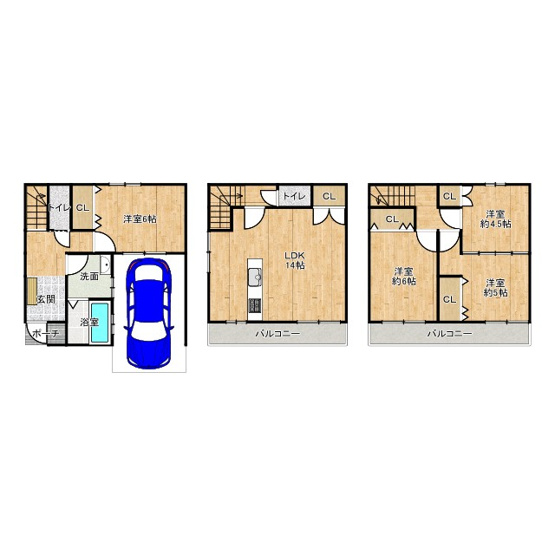 【間取り】 | 守口市梶町4丁目戸建