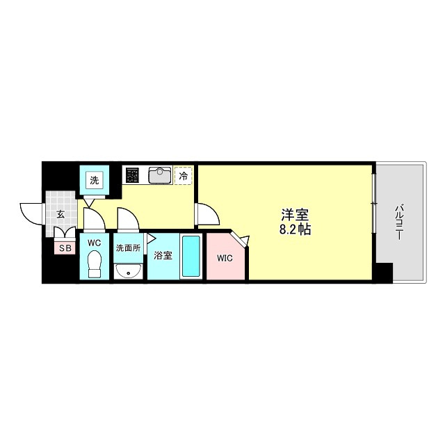 大阪市西区境川１丁目の賃貸マンションの間取り
