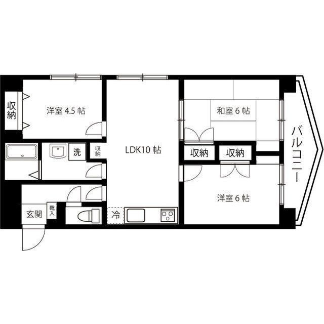 アソシエール護国寺の間取り