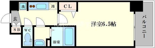 大阪市西区九条南２丁目の賃貸マンションの間取り