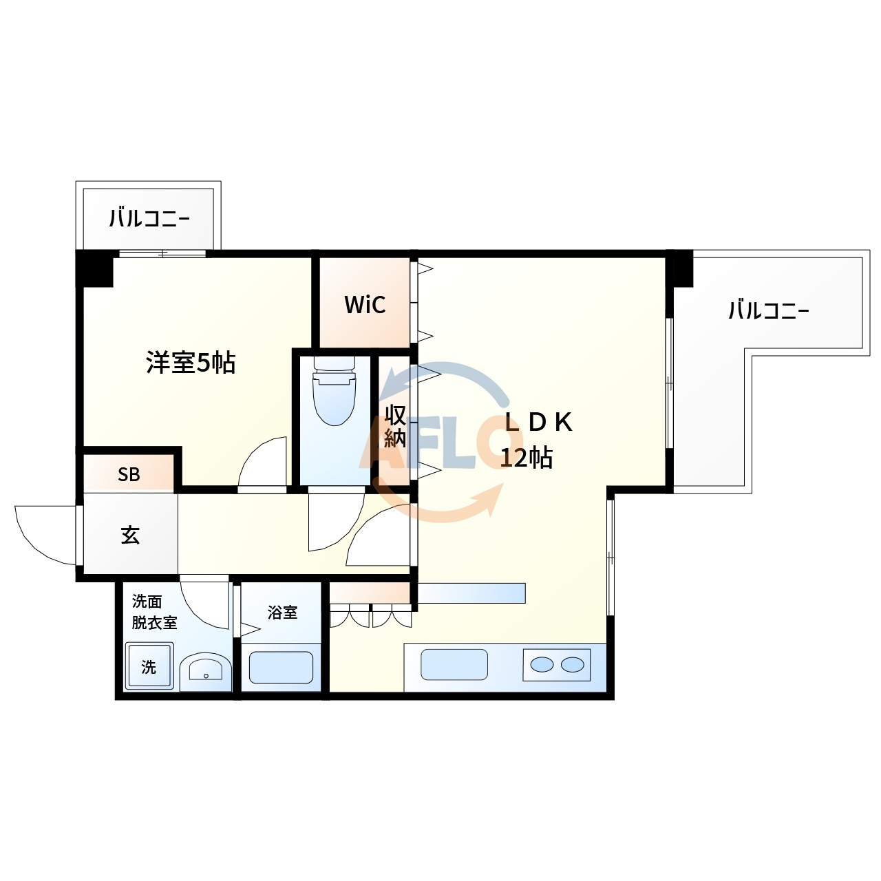 Sパレス天王寺　天王寺小学校区の間取り|Sパレス天王寺　間取り